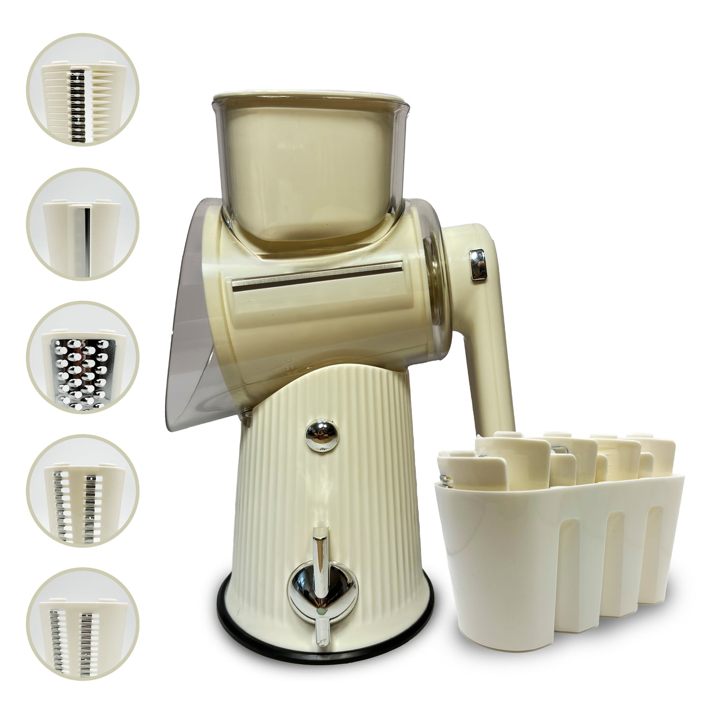 STAINLESS STEEL CHEESE GRATER 5 IN 1