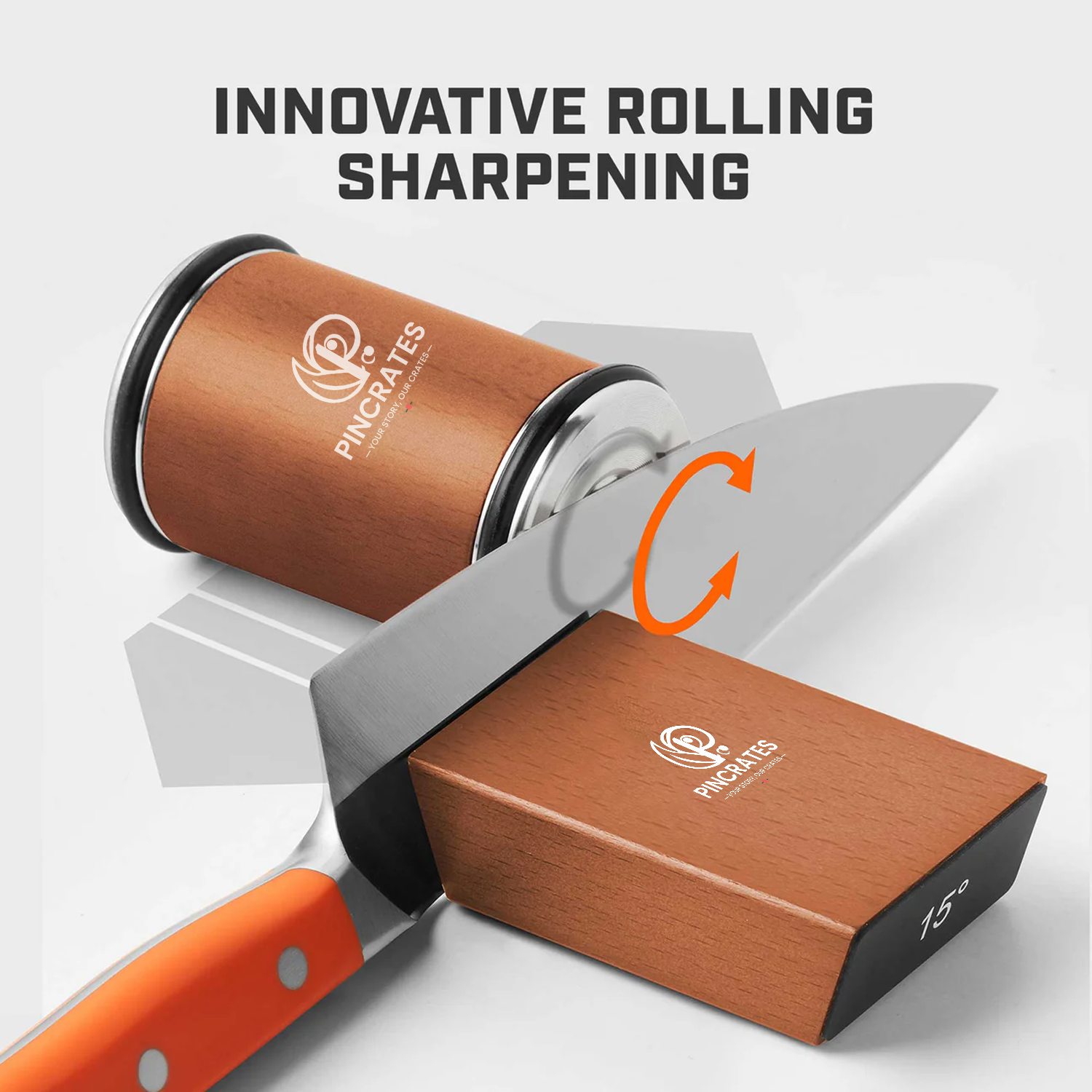 Diamond Rolling Knife Sharpener 15° & 20° Angle