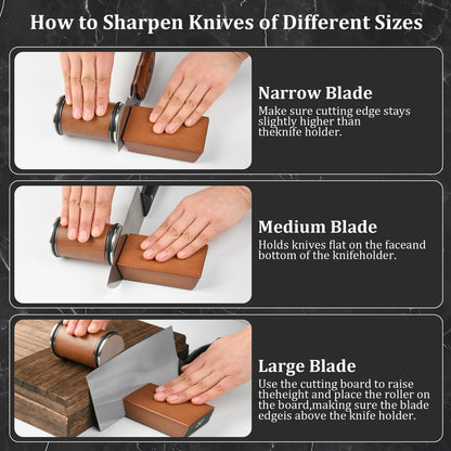 Diamond Rolling Knife Sharpener 15° & 20° Angle